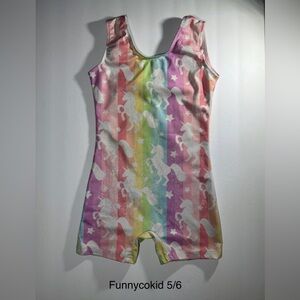 Funnycokid Rainbow Unicorn Bodysuit
